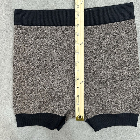 $100 Nude Lucy Womens Size Small Active Knit Shorts Organic Cotton Brown NU24657 - Picture 8 of 12